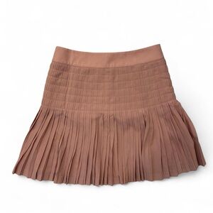 J. Crew Pleated Mini Skirt in Mauve